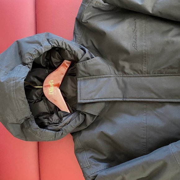 eddie bauer down jacket mens size L black - Picture 5 of 8